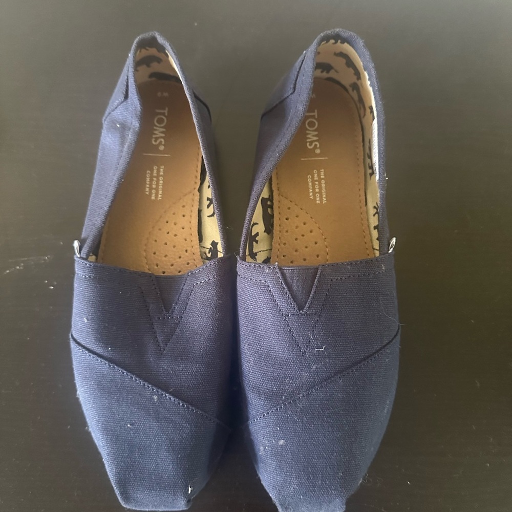 TOMS Women’s Navy Slip-On Shoes